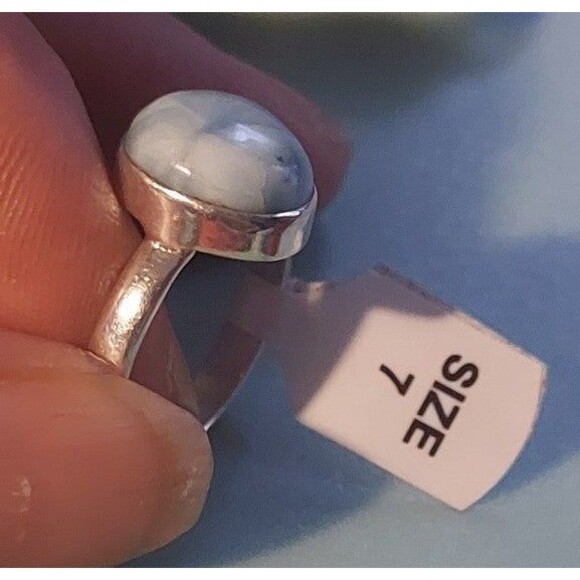 NWT Genuine Larimer gorgeous high end quality size 7 sterling ring - Picture 8 of 11